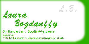 laura bogdanffy business card